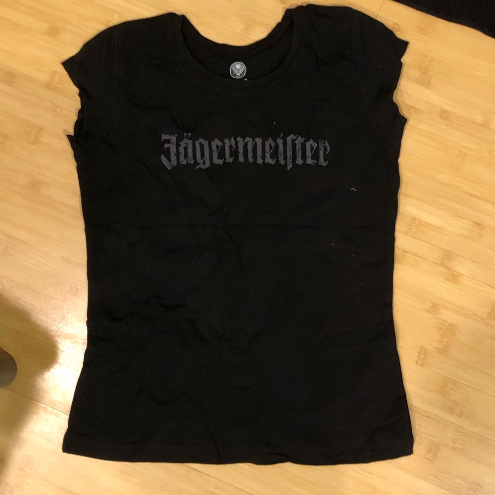 NEW! Jagermeister women’s black cotton t-shirt Vintage NOS‎